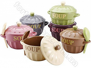 Миска суповая 3 пр 680 мл Bergner BG-1803003 ➜ Оптом и в розницу ✅ актуальная цена - Интернет магазин ✅ Фортуна ✅