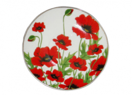 Блюдце фарфор 13,9 см Красный мак - 1373 ✅ базовая цена 22.78 грн. ✔ Опт ✔ Скидки ✔ Заходите! - Интернет-магазин ✅ Фортуна-опт ✅