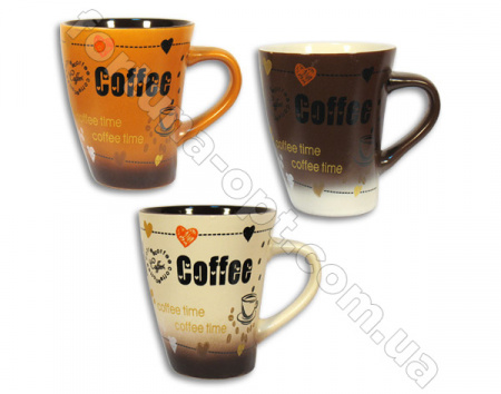 Кружка керамическая 310 мл Кофе Elina EL - 3123  ✅ базовая цена 31.40 грн. ✔ Опт ✔ Скидки ✔ Заходите! - Интернет-магазин ✅ Фортуна-опт ✅