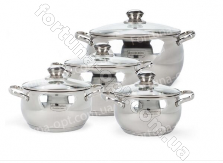 Набор кастрюль яблочной формы Edenberg EB - 1115➜ Опт и розница ✅ актуальная цена -Интернет магазин ✅ Фортуна ✅