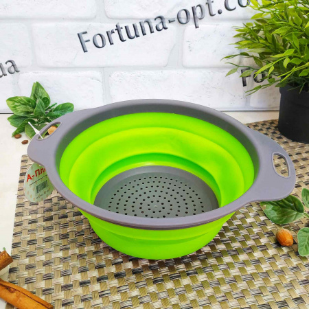 Дуршлаг силиконовый складной A-Plus - 1216 ✅ базовая цена $1.53 ✔ Опт ✔ Скидки ✔ Заходите! - Интернет-магазин ✅ Фортуна-опт ✅