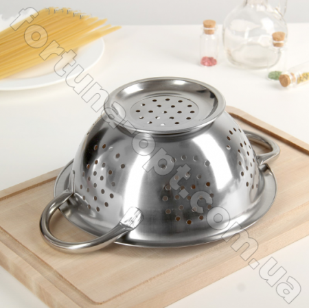 Дуршлаг нержавеющий на ножке  д-30 A-Plus - 0825 ✅ базовая цена $3.05 ✔ Опт ✔ Скидки ✔ Заходите! - Интернет-магазин ✅ Фортуна-опт ✅