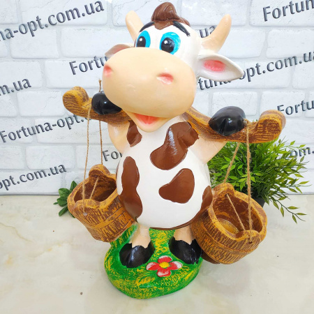  Корова с коромыслом гипс 1715 ✅ базовая цена 472.42 грн. ✔ Опт ✔ Скидки ✔ Заходите! - Интернет-магазин ✅ Фортуна-опт ✅