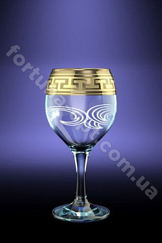 Набор бокалов для вина 260 мл Греческий узор GE 03-411 6 шт ➜ Оптом и в розницу ✅ актуальная цена -Интернет магазин ✅  Фортуна ✅