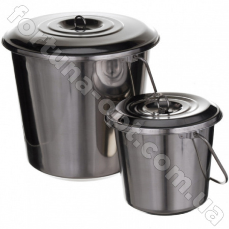 Набор ведер нержавеющих с крышками  0385 ✅ базовая цена $44.76 ✔ Опт ✔ Скидки ✔ Заходите! - Интернет-магазин ✅ Фортуна-опт ✅