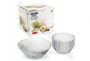 Набор салатников Pasabahce SULTANA - 97772 - 7 предметов ➜ Оптом и в розницу ✅ актуальная цена -Интернет магазин ✅ Фортуна ✅