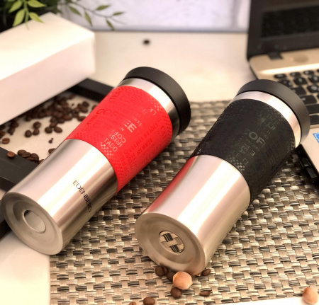 Термокружка с силиконовым держателем Edenberg EB - 633 - 0,48 л ➜ фото ➜ розн цена $6.82 - Интернет-магазин ✅ Fortuna-opt.com.ua. ✅