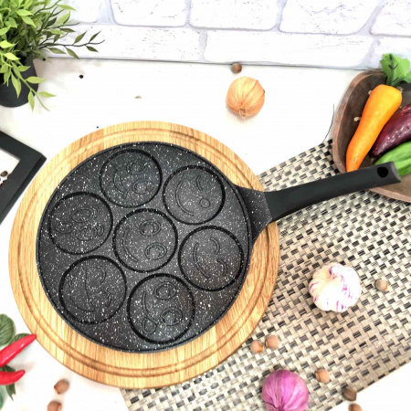 Сковорода для оладьев со смайликами Edenberg EB - 7511 - 27 см ✅ базовая цена $16.27 ✔ Опт ✔ Скидки ✔ Заходите! - Интернет-магазин ✅ Фортуна-опт ✅