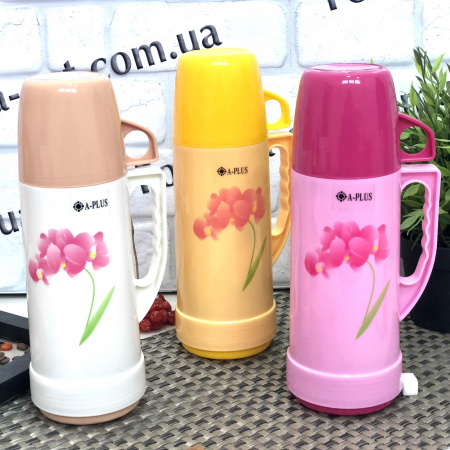 Термос стеклянная колба A-Plus - 1634 - 500 мл  ➜ фото ➜ цена $2.92 - Интернет-магазин ✅ Fortuna-opt.com.ua. ✅ 