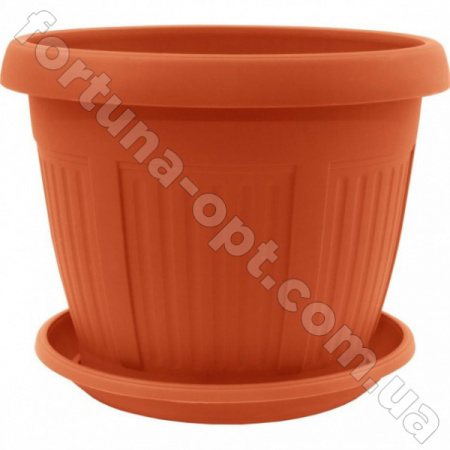 Горшок цветочный Николь 14 см - 0327 ✅ базовая цена 11.44 грн. ✔ Опт ✔ Скидки ✔ Заходите! - Интернет-магазин ✅ Фортуна-опт ✅