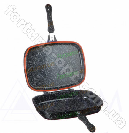 Сковорода для гриля и жарки с мраморным покрытием A-Plus - 1499 - 32 см ✅ базовая цена $20.25 ✔ Опт ✔ Скидки ✔ Заходите! - Интернет-магазин ✅ Фортуна-опт ✅