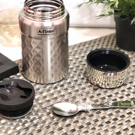 Термос с широким горлом 600 мл 1767 А-Плюс ➜ фото ➜ розн цена $6.77 - Интернет-магазин ✅ Fortuna-opt.com.ua. ✅