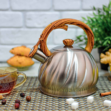 Чайник нержавеющий со свистком 2 л A-Plus - 1319 ✅ базовая цена $9.58 ✔ Опт ✔ Скидки ✔ Заходите! - Интернет-магазин ✅ Фортуна-опт ✅