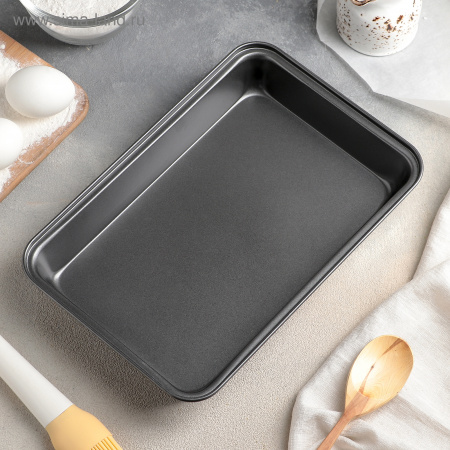 Противень для выпечки прямоугольный A-Plus - 1124 ✅ базовая цена $2.46 ✔ Опт ✔ Скидки ✔ Заходите! - Интернет-магазин ✅ Фортуна-опт ✅