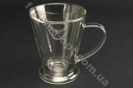 Чашка стеклянная 250 мл двойная стенка Латте A-Plus -7009 ✅ базовая цена $2.84 ✔ Опт ✔ Скидки ✔ Заходите! - Интернет-магазин ✅ Фортуна-опт ✅