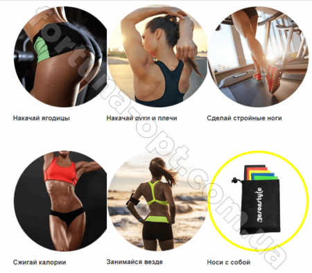 Комплект резинок для фитнеса Esonstyle 5 в 1 - 7195 ✅ базовая цена $4.66 ✔ Опт ✔ Скидки ✔ Заходите! - Интернет-магазин ✅ Фортуна-опт ✅