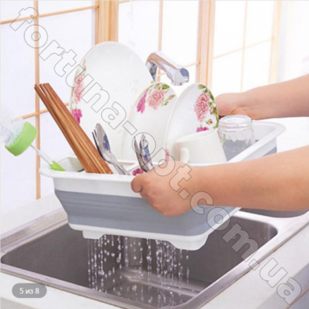 Сушилка для посуды складная силиконовая - 7180 ✅ базовая цена$3.84 ✔ Опт ✔ Скидки ✔ Заходите! - Интернет-магазин ✅ Фортуна-опт ✅