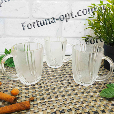 Чашка стеклянная 250 мл 6276 ✅ базовая цена 35.63 грн. ✔ Опт ✔ Скидки ✔ Заходите! - Интернет-магазин ✅ Фортуна-опт ✅