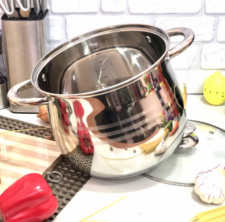 Кастрюля нержавеющая Капля Edenberg ЕВ - 533 5.4 л ✅ базовая цена $17.11 ✔ Опт ✔ Скидки ✔ Заходите! - Интернет-магазин ✅ Фортуна-опт ✅