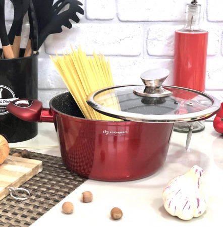 Кастрюля Edenberg Burgundy Metallic Line EB - 7409 - 3,2л ✅ базовая цена $21.10 ✔ Опт ✔ Скидки ✔ Заходите! - Интернет-магазин ✅ Фортуна-опт ✅