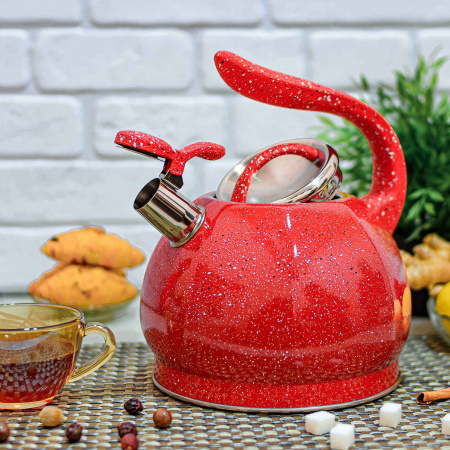 Чайник мраморный со свистком 3 л A-Plus - 1371 ✅ базовая цена $13.69 ✔ Опт ✔ Скидки ✔ Заходите! - Интернет-магазин ✅ Фортуна-опт ✅