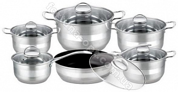 Набор кастрюль со сковородкой Edenberg EB - 3732 ➜ Оптом и в розницу ✅ актуальная цена - Интернет магазин ✅ Фортуна ✅