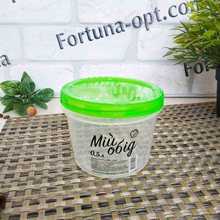 Контейнер круглый Мой Обед 0,5 л 102 х 82 мм 0491 ✅ базовая цена 22.76 грн. ✔ Опт ✔ Скидки ✔ Заходите! - Интернет-магазин ✅Фортуна-опт ✅