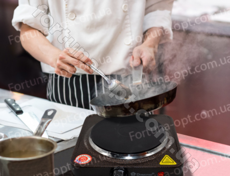 Электрическая плита с одной конфоркой Domotec -  5821 (1000 вт) ✅ базовая цена $10.45 ✔ Опт ✔ Скидки ✔ Заходите! - Интернет-магазин ✅ Фортуна-опт ✅