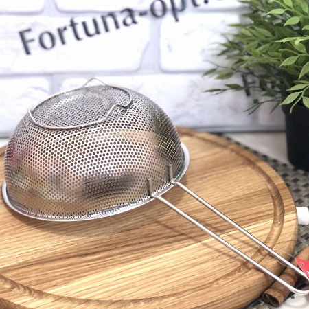 Дуршлаг- сито 25 см лазерное с ручкой 1244  ✅ базовая цена $3.21 ✔ Опт ✔ Скидки ✔ Заходите! - Интернет-магазин ✅ Фортуна-опт ✅