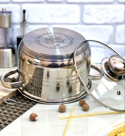 Кастрюля нержавеющая A-Plus - 2164 - 1,4 л ✅ базовая цена $6.46 ✔ Опт ✔ Скидки ✔ Заходите! - Интернет-магазин ✅ Фортуна-опт ✅