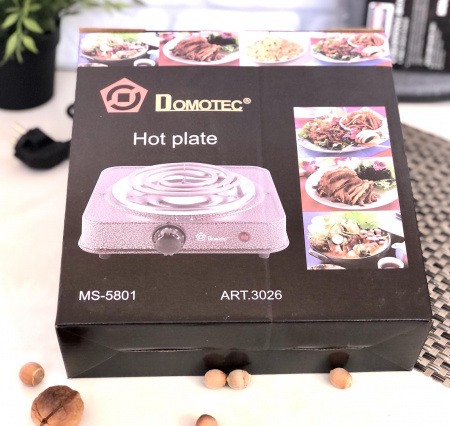 Электрическая плита с одной конфоркой Domotec  - 5801 (1000 Вт) ✅ базовая цена $9.54 ✔ Опт ✔ Скидки ✔ Заходите! - Интернет-магазин ✅ Фортуна-опт ✅