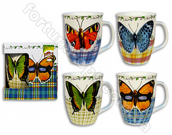 Чашка керамическая 320 мл Бабочка Elina EL - 3171  ✅ базовая цена 27.20 грн. ✔ Опт ✔ Акции ✔ Заходите! - Интернет-магазин Fortuna-opt.com.ua.