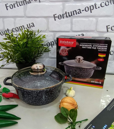 Казан 1.4л A-Plus 16см круглый мрамор 3018 ✅ базовая цена $9.71 ✔ Опт ✔ Скидки ✔ Заходите! - Интернет-магазин ✅ Фортуна-опт ✅