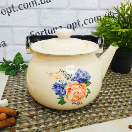 Чайник эмалированный 2,5л 2710/2 Разное ✅ базовая цена 526.77 грн. ✔ Опт ✔ Скидки ✔ Заходите! - Интернет-магазин ✅ Фортуна-опт ✅