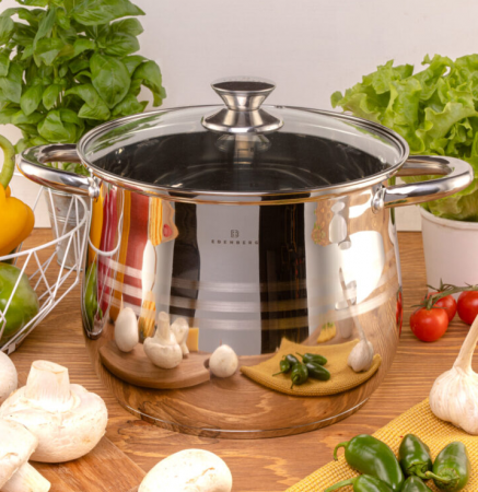 Кастрюля из нержавеющей стали Edenberg ЕВ - 534 - 8,8 л ✅ базовая цена $23.73 ✔ Опт ✔ Скидки ✔ Заходите! - Интернет-магазин ✅ Фортуна-опт ✅