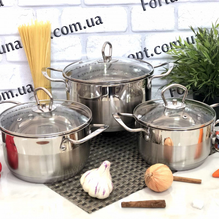 Набор посуды 6 предметов A-Plus - 1294➜ Опт и розница ✅ актуальная цена -Интернет магазин ✅ Фортуна ✅