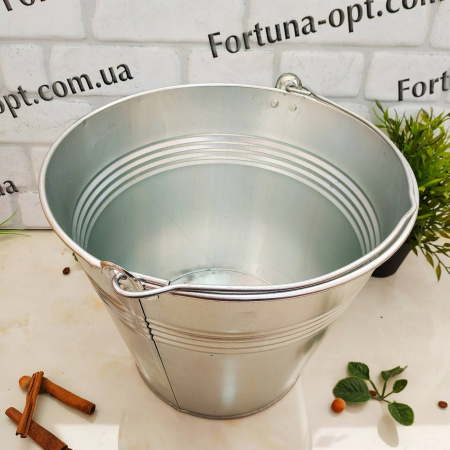 Ведро оцинкованное 12 л 0113 ✅базовая цена 122 грн. ✔ Опт ✔ Скидки ✔ Заходите! - Интернет-магазин ✅ Фортуна-опт ✅