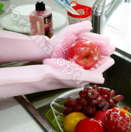 Многофункциональная силиконовая перчатка для мытья посуды Magic Silicone Gloves губка щетка для уборки - 7139 ✅ базовая цена 97.68 грн. ✔ Опт ✔ Скидки ✔ Заходите! - Интернет-магазин ✅ Фортуна-опт ✅