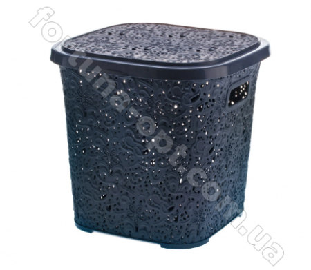 Корзина ажурная с крышкой пластик 15 л 0747 ✅ базовая цена 95.90 грн. ✔ Опт ✔ Скидки ✔ Заходите! - Интернет-магазин ✅ Фортуна-опт ✅