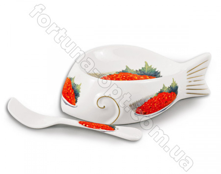 Икорница с ложкой ELINA EL-4151 ✅ базовая цена 32 грн. ✔ Опт ✔ Скидки ✔ Заходите! - Интернет-магазин ✅ Фортуна-опт ✅