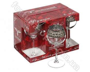 Набор бокалов для вина 6 шт Версаче GE 08-1689 210 мл ➜ Оптом и в розницу ✅ актуальная цена -Интернет магазин ✅  Фортуна ✅