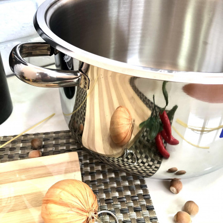 Кастрюля из нержавеющей стали Home Perfect - 2313 - 10,5 л ✅ базовая цена 564.77 грн. ✔ Опт ✔ Скидки ✔ Заходите! - Интернет-магазин ✅ Фортуна-опт ✅