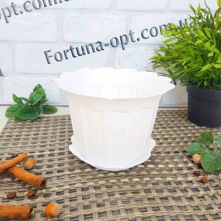 Горшок цветочный Лаура 160 мм - 0320 ✅ базовая цена 24.99 грн. ✔ Опт ✔ Скидки ✔ Заходите! - Интернет-магазин ✅ Фортуна-опт ✅