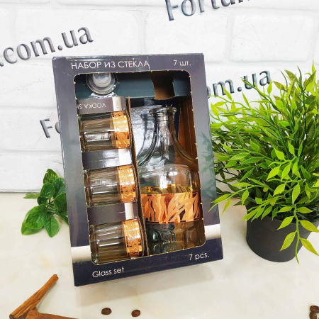 Графин+ стопка Цезарь Сафари (рубин) 318-1160/837 ✅ базовая цена 338.01 грн. ✔ Опт ✔ Скидки ✔ Заходите! - Интернет-магазин ✅ Фортуна-опт ✅