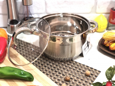 Кастрюля Wellberg WB 02244 (2,7 л) ✅ базовая цена $15.45 ✔ Опт ✔ Скидки ✔ Заходите! - Интернет-магазин ✅ Фортуна-опт ✅
