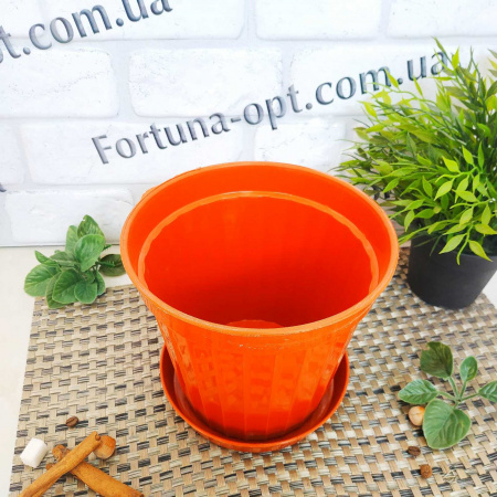 Горшок цветочный Классик №6 17,6*16 см белый/теракот 2935 ✅ базовая цена 43.29 грн. ✔ Опт ✔ Скидки ✔ Заходите! - Интернет-магазин ✅ Фортуна-опт ✅