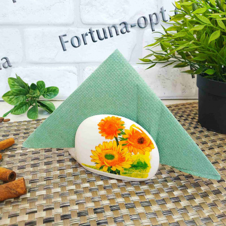 Салфетница керамическая "Три подсолнуха" 13111 ✅ базовая цена 17.10 грн. ✔ Опт ✔ Скидки ✔ Заходите! - Интернет-магазин ✅ Фортуна-опт ✅