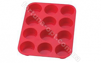 Форма силиконовая для выпечки кексов  Frico FRU 860 12 ячеек ➜ Оптом и в розницу ✅ актуальная цена -Интернет магазин ✅Фортуна ✅