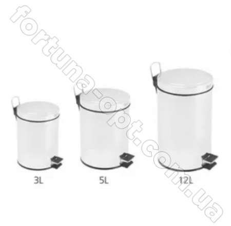 Ведро нержавеющее с педалью A-Plus - 1293 (12 л) ✅базовая цена $15.50 ✔ Опт ✔ Скидки ✔ Заходите! - Интернет-магазин ✅ Фортуна-опт ✅