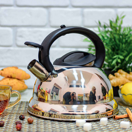 Чайник нержавеющий со свистком A-Plus - 1334 - 3 л ✅ базовая цена $10.44 ✔ Опт ✔ Скидки ✔ Заходите! - Интернет-магазин ✅ Фортуна-опт ✅